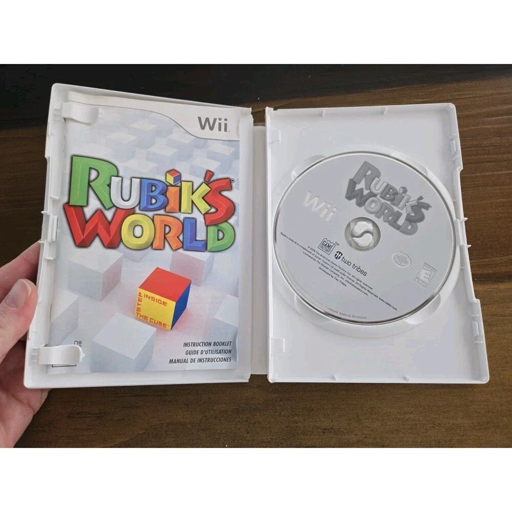 Rubik's World Game for Nintendo Wii Step inside the Cube Tested & Working